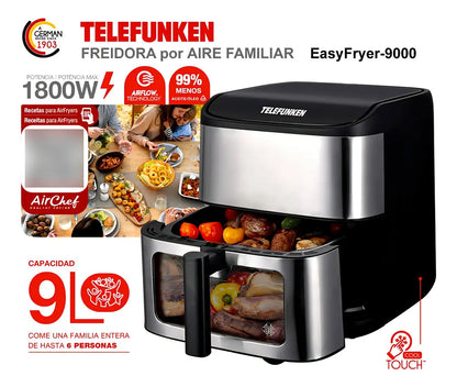 Freidora Aire Telefunken EasyFryer 9000 9L