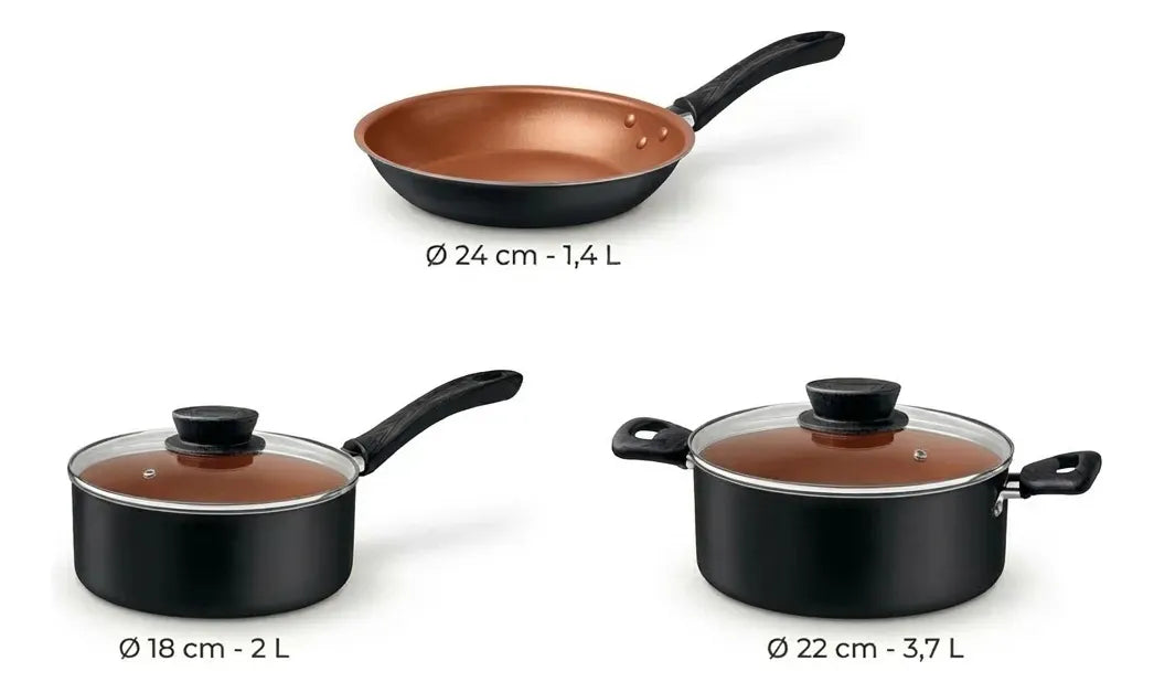 Set Tramontina Linz Starflon 3 Piezas
