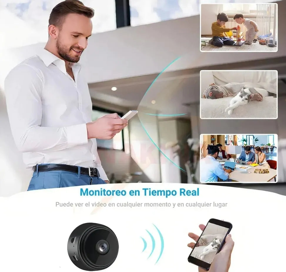 Mini Cámara WiFi Magnética — DOMU