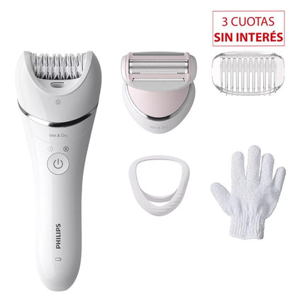 Kit Plancha + Secador Gama Coco & Almond Blanco